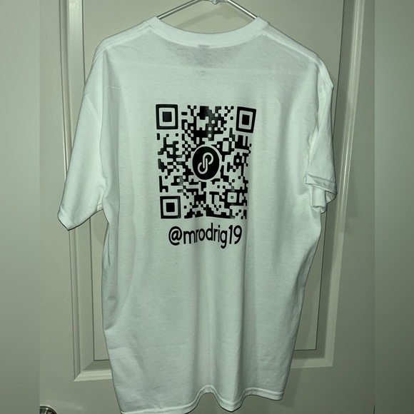 Black QR Code Tee Shirts Custom Made Unisex size & make sure your code works - Picture 7 of 7